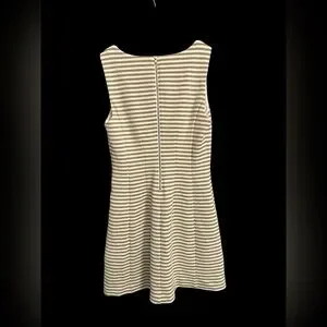 lilly pulitzer white and gold striped dress NWT Lilly Pulitzer Maya White Eyelet and Blue Striped Seersucker Shift –  eBargainsAndDeals Vintage Store main image 0